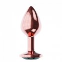PLUG-BUTT PLUG DIAMOND JET SHINE L ROSE GOLD