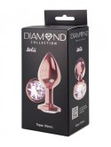 PLUG-BUTT PLUG DIAMOND MOONSTONE SHINE L ROSE GOLD