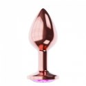 PLUG-BUTT PLUG DIAMOND QUARTZ SHINE L ROSE GOLD