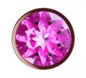 PLUG-BUTT PLUG DIAMOND QUARTZ SHINE L ROSE GOLD