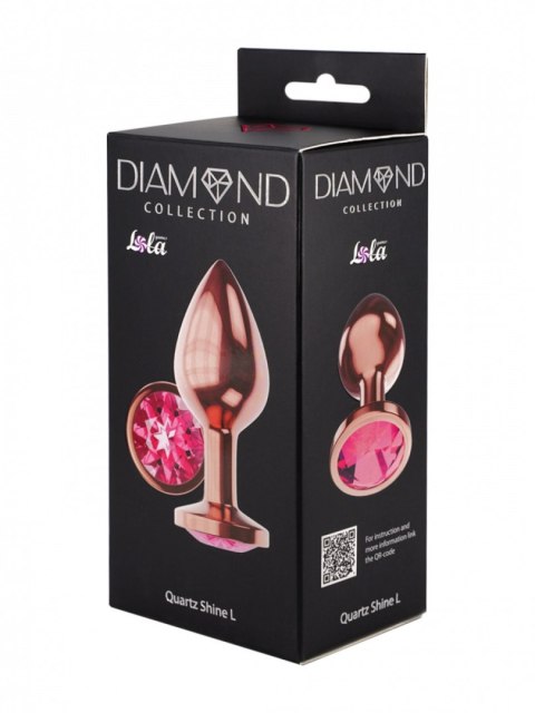PLUG-BUTT PLUG DIAMOND QUARTZ SHINE L ROSE GOLD PLUG-BUTT PLUG DIAMOND QUARTZ SHINE L ROSE GOLD