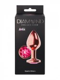 PLUG-BUTT PLUG DIAMOND QUARTZ SHINE L ROSE GOLD