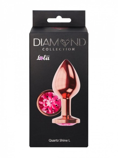 PLUG-BUTT PLUG DIAMOND QUARTZ SHINE L ROSE GOLD PLUG-BUTT PLUG DIAMOND QUARTZ SHINE L ROSE GOLD