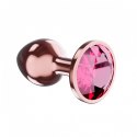 PLUG-BUTT PLUG DIAMOND RUBY SHINE L ROSE GOLD