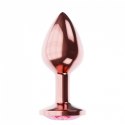 PLUG-BUTT PLUG DIAMOND RUBY SHINE L ROSE GOLD
