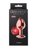 PLUG-BUTT PLUG DIAMOND RUBY SHINE L ROSE GOLD