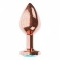 PLUG-BUTT PLUG DIAMOND TOPAZ SHINE L ROSE GOLD