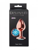 PLUG-BUTT PLUG DIAMOND TOPAZ SHINE L ROSE GOLD