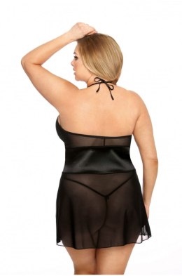 STEFI BLACK CHEMISE XL+ ( CZARNA HALKA )