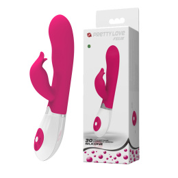WIBRATOR MOCNY CICHY SEX KRÓLICZEK 30 TRYBÓW 20 CM