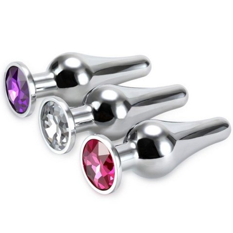 PLUG - BUTT PLUG SMALL PINK STONE PLUG - BUTT PLUG SMALL PINK STONE