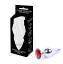 Plug - butt plug small red stone