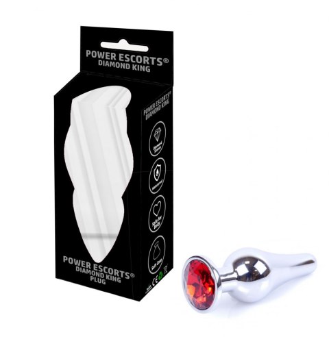 Plug - butt plug small red stone Plug - butt plug small red stone