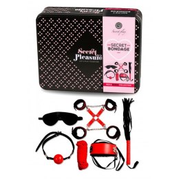 ZESTAW SECRET BONDAGE - SET 8 PCS RED & BLACK