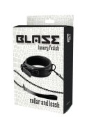 BLAZE COLLAR AND LEASH CROCO BLACK