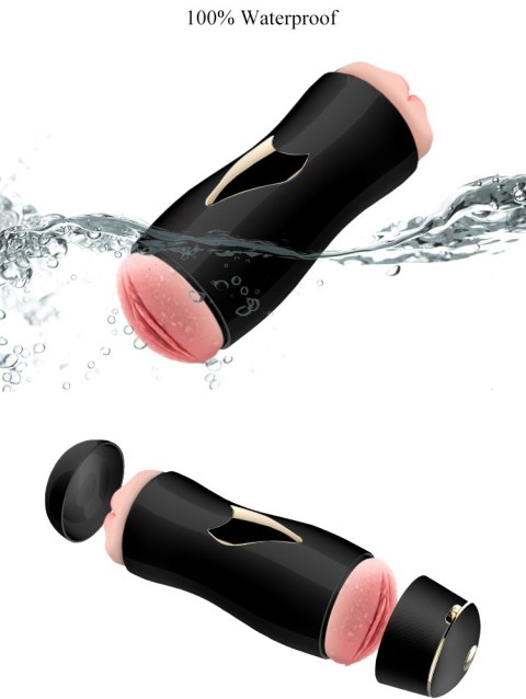 MASTURBATOR SZTUCZNA DUPA I CIPKA POCHWA WIBRACJE Masturbator-Black MASTURBATOR SZTUCZNA DUPA I CIPKA POCHWA WIBRACJE Masturbator-Black