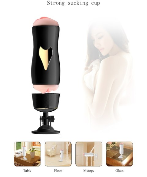 MASTURBATOR SZTUCZNA DUPA I CIPKA POCHWA WIBRACJE Masturbator-Black MASTURBATOR SZTUCZNA DUPA I CIPKA POCHWA WIBRACJE Masturbator-Black