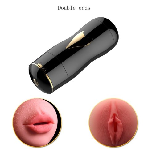MASTURBATOR SZTUCZNA DUPA I CIPKA POCHWA WIBRACJE Masturbator-Black MASTURBATOR SZTUCZNA DUPA I CIPKA POCHWA WIBRACJE Masturbator-Black