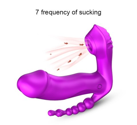STYMULATOR-SILICONE PANTY VIBRATOR USB, 7 VIBRATIONS, HEATING, 7 FREQUENCY OF SUCKING, PURPLE STYMULATOR-SILICONE PANTY VIBRATOR USB, 7 VIBRATIONS, HEATING, 7 FREQUENCY OF SUCKING, PURPLE