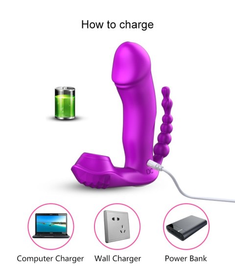 STYMULATOR-SILICONE PANTY VIBRATOR USB, 7 VIBRATIONS, HEATING, 7 FREQUENCY OF SUCKING, PURPLE STYMULATOR-SILICONE PANTY VIBRATOR USB, 7 VIBRATIONS, HEATING, 7 FREQUENCY OF SUCKING, PURPLE