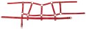 SOLIDNE KAJDANKI KRĘPOWANIE MOCNY SEX BDSM GADŻET BAD KITTY HARNESS SET RED