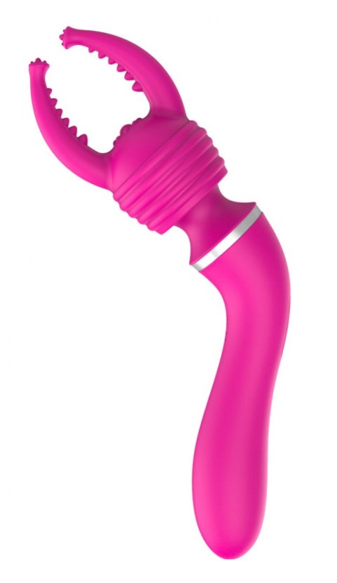 DUAL MASSAGER + OVERLAY USB 10+10 FUNCTIONS PINK DUAL MASSAGER + OVERLAY USB 10+10 FUNCTIONS PINK