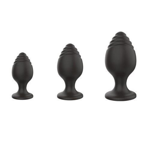 SILICONE ANAL PLUGS SET (2,8 / 3,5 / 4,4 CM) 0.1