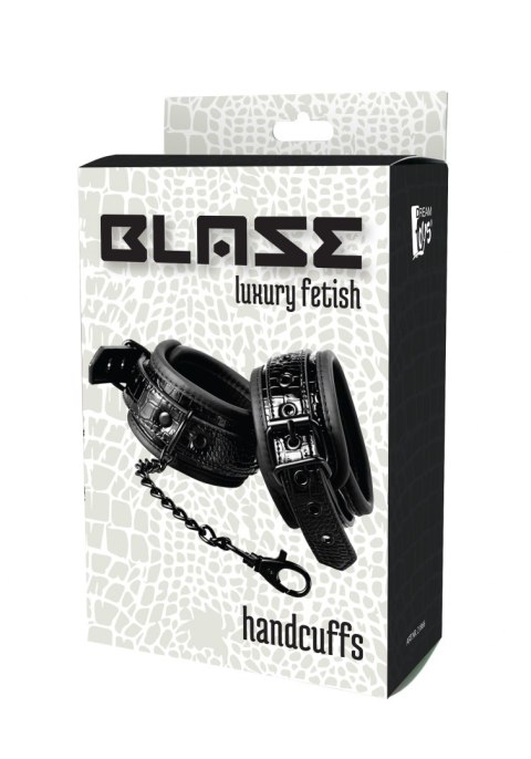 KRĘPOWANIE SOLIDNE KAJDANKI ŁAŃCUSZEK MOCNY SEX BLAZE HANDCUFF CROCO BLACK KRĘPOWANIE SOLIDNE KAJDANKI ŁAŃCUSZEK MOCNY SEX BLAZE HANDCUFF CROCO BLACK