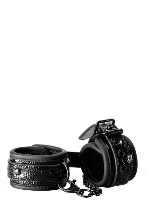 KRĘPOWANIE SOLIDNE KAJDANKI ŁAŃCUSZEK MOCNY SEX BLAZE HANDCUFF CROCO BLACK KRĘPOWANIE SOLIDNE KAJDANKI ŁAŃCUSZEK MOCNY SEX BLAZE HANDCUFF CROCO BLACK