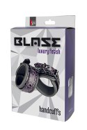 KRĘPOWANIE SOLIDNE KAJDANKI ŁAŃCUSZEK MOCNY SEX KAJDANKI-BLAZE HANDCUFF PURPLE