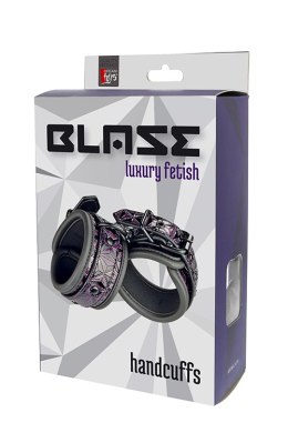 KRĘPOWANIE SOLIDNE KAJDANKI ŁAŃCUSZEK MOCNY SEX KAJDANKI-BLAZE HANDCUFF PURPLE