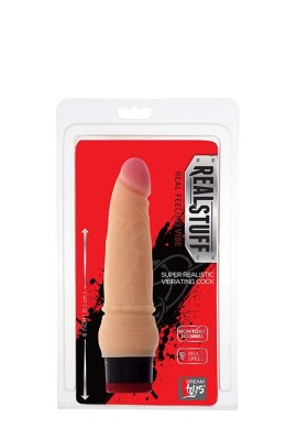 WIBRATOR-REALSTUFF 6INCH VIBRATOR - FLESH