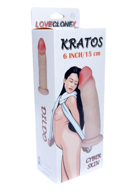 SOLIDNE REALISTYCZNE DILDO Z PRZYSSAWKĄ CYBERSKÓRA DILDO-KRATOS-LOVECLONEX 6" SOLIDNE REALISTYCZNE DILDO Z PRZYSSAWKĄ CYBERSKÓRA DILDO-KRATOS-LOVECLONEX 6"