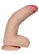 SOLIDNE REALISTYCZNE DILDO Z PRZYSSAWKĄ CYBERSKÓRA DILDO-POSEJDON-LOVECLONEX 7,5""""-FLEXIBLE