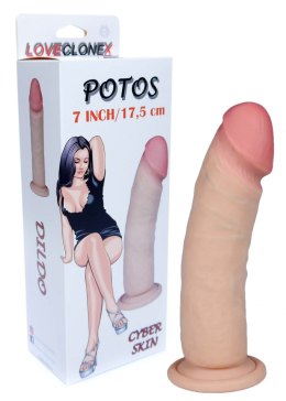SOLIDNE REALISTYCZNE DILDO Z PRZYSSAWKĄ CYBERSKÓRA DILDO-POTOS-LOVECLONEX 7