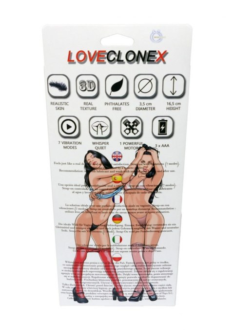 PROTEZA-ATENA STRAP ON-LOVECLONEX 6,5""""-VIBRATION PROTEZA-ATENA STRAP ON-LOVECLONEX 6,5""""-VIBRATION