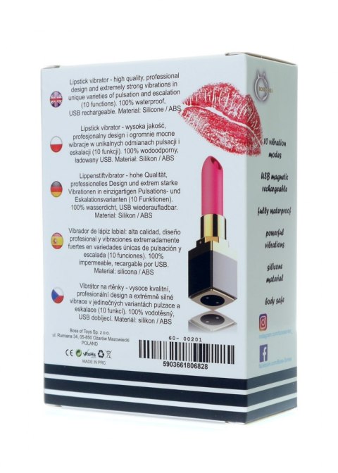STYMULATOR-LIPSTICK VIBRATOR USB 10 FUNCTIONS STYMULATOR-LIPSTICK VIBRATOR USB 10 FUNCTIONS