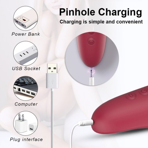 WIBRATOR-SILICONE VIBRATOR USB 7+7+7 FUNCTIONS WIBRATOR-SILICONE VIBRATOR USB 7+7+7 FUNCTIONS