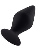 Butt Plug with Suction Cup - Small - Black