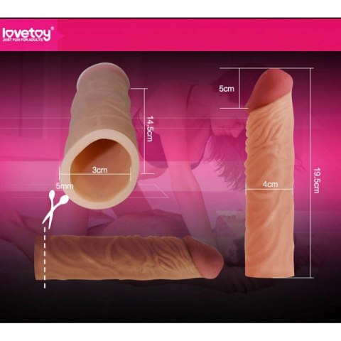 PRZEDŁUŻKA NA PENISA DUŻA NAKŁADKA POSZERZA +5 CM PRZEDŁUŻKA NA PENISA DUŻA NAKŁADKA POSZERZA +5 CM