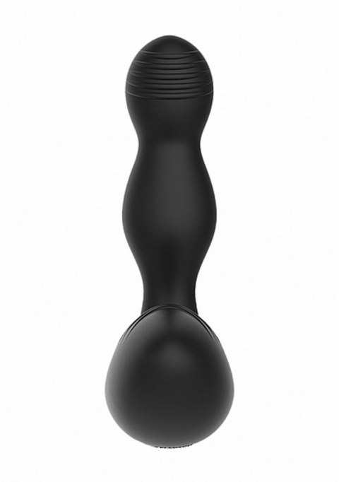 REMOTE CONTROLLED E-STIM & VIBRATING PROSTATE MASSAGER - BLACK REMOTE CONTROLLED E-STIM & VIBRATING PROSTATE MASSAGER - BLACK