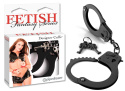 METALOWE KAJDANKI CZARNE MOCNE SUPER SEX BDSM