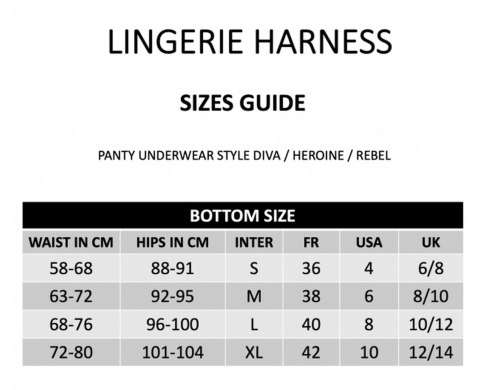 HARNESS LINGERIE HEROINE - L HARNESS LINGERIE HEROINE - L