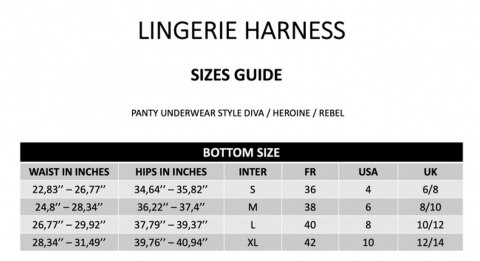 HARNESS LINGERIE HEROINE - L HARNESS LINGERIE HEROINE - L