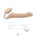 SEMI-REALISTIC BENDABLE STRAP-ON VANILLA - L