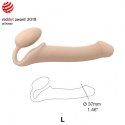 SEMI-REALISTIC BENDABLE STRAP-ON VANILLA - L