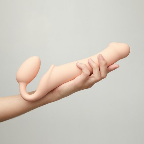 SEMI-REALISTIC BENDABLE STRAP-ON VANILLA - L SEMI-REALISTIC BENDABLE STRAP-ON VANILLA - L