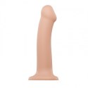 SEMI-REALISTIC DUAL DENSITY BENDABLE DILDO VANILLA - L