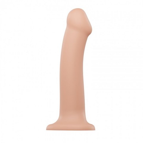 SEMI-REALISTIC DUAL DENSITY BENDABLE DILDO VANILLA - L