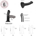 SEMI-REALISTIC DUAL DENSITY BENDABLE DILDO VANILLA - L